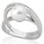 Серебряное кольцо женское с жемчугом  Majorica Exquisite, Размер (мм): 18,1