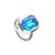 Серебряное кольцо c кристаллом Swarovski UNOde50 Ядро, Размер (мм): 16,3-16,7