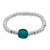 Серебряный браслет с муранским стеклом Ciclon Luna, Размер (мм): 155
