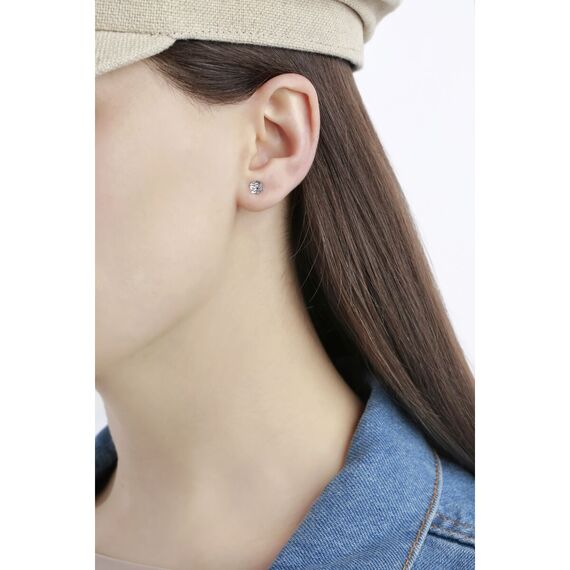 Серьги с кристаллами Сваровски Oliver Weber Cube midi, изображение 2