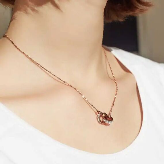 Женское колье с золотом и кристаллами Сваровски Oliver Weber Couple, изображение 4