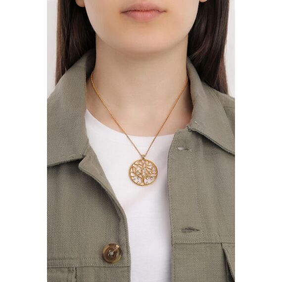 Золотой кулон с кристаллами Сваровски Oliver Weber Life, изображение 2