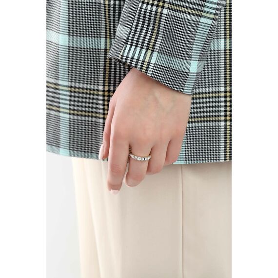 Золотое кольцо с кристаллами Сваровски Oliver Weber Horizon, Размер (мм): 16,5, изображение 2