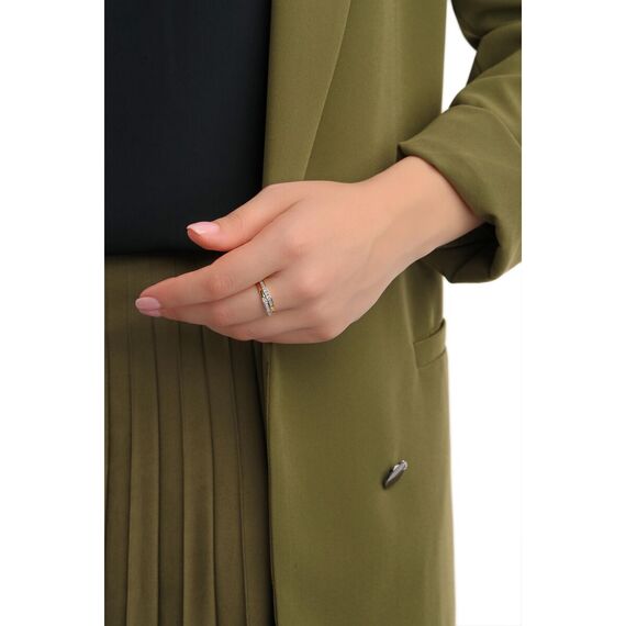 Золотое кольцо с кристаллами Сваровски Oliver Weber Real, Размер (мм): 18,3, изображение 3