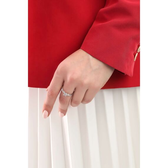 Кольцо женское с кристаллами Сваровски Oliver Weber Private, Размер (мм): 18,3, изображение 2