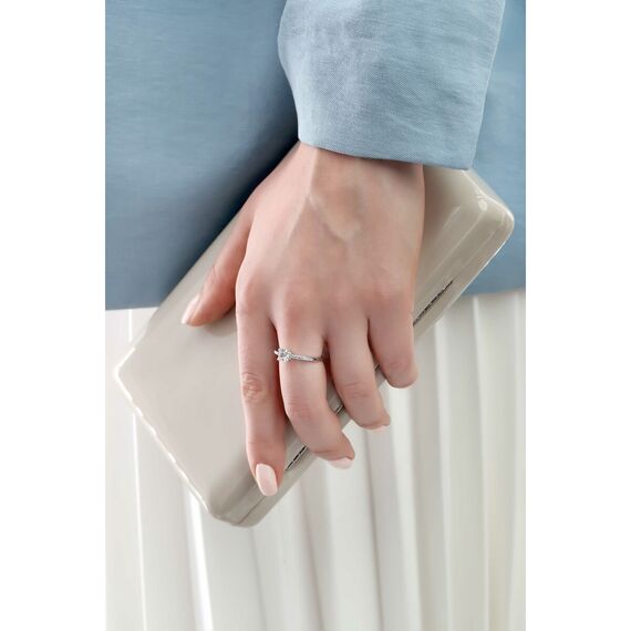 Кольцо женское с кристаллами Сваровски Oliver Weber Private, Размер (мм): 16,5, изображение 3