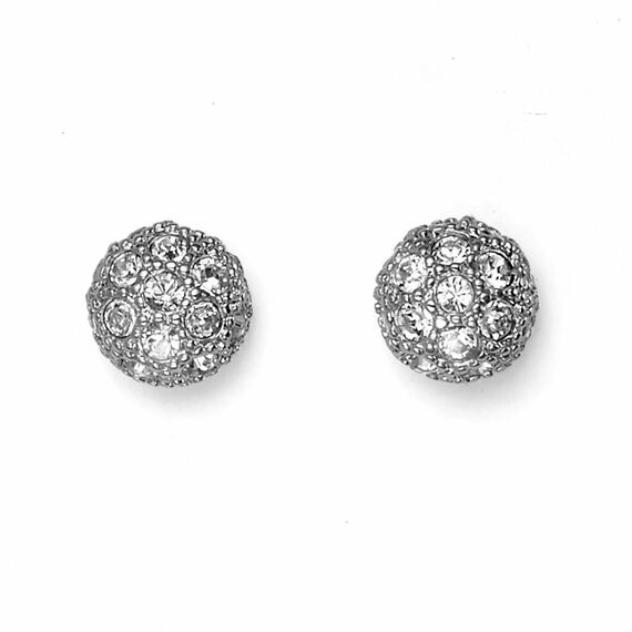 Серьги женские с кристаллами Сваровски Снежные шарики Oliver Weber Ball