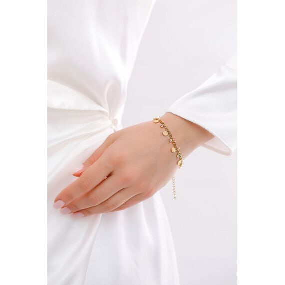 Золотой браслет с кристаллами Сваровски Oliver Weber Perk, изображение 2