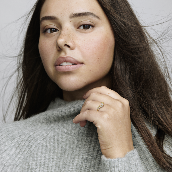 Женское кольцо Pandora 167736C01-52 (Ювелирный сплав), изображение 3