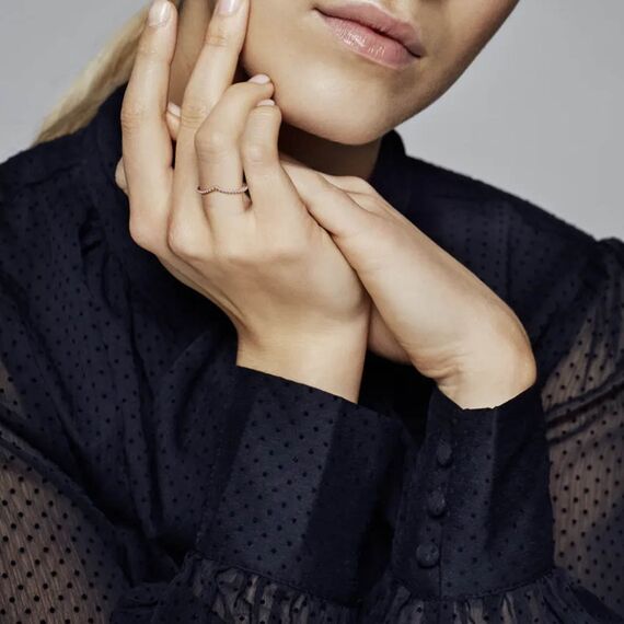 Женское кольцо с золотом Сияющее желание Pandora Moments, изображение 2