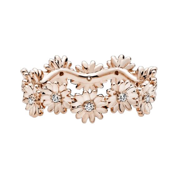 Женское кольцо с золотом и цирконием Маргаритки Pandora Moments, изображение 2