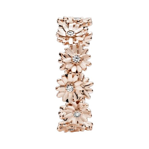 Женское кольцо с золотом и цирконием Маргаритки Pandora Moments, изображение 3