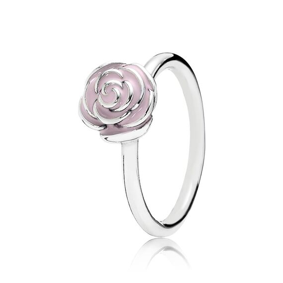 Серебряное кольцо женское Цветок розы Pandora
