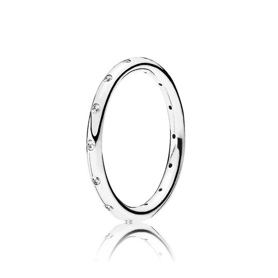 Серебряное кольцо женское с фианитами Pandora Moments, Размер (мм): 15,5