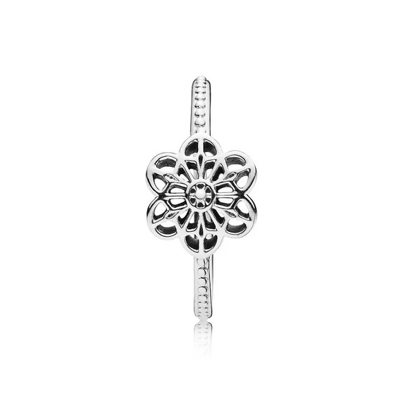Серебряное кольцо женское Цветочное кружево Pandora, Размер (мм): 15,5, изображение 2 Серебряное кольцо женское Цветочное кружево Pandora, Размер (мм): 15,5, изображение 2