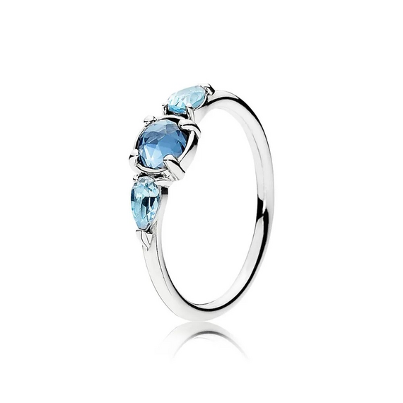 Серебряное кольцо с кристаллами Морозные узоры Pandora, Размер (мм): 15,5