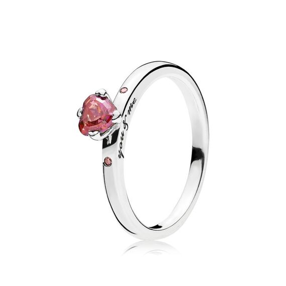 Серебряное кольцо женское с цирконием Ты и я Pandora Moments