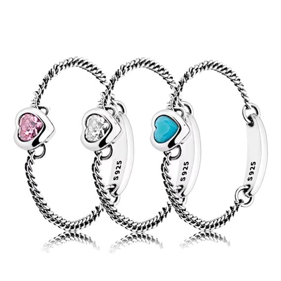 Серебряное кольцо женское Сердце Pandora Moments, Размер (мм): 17,5, изображение 2