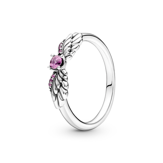Серебряное кольцо с камнем Pandora Moments