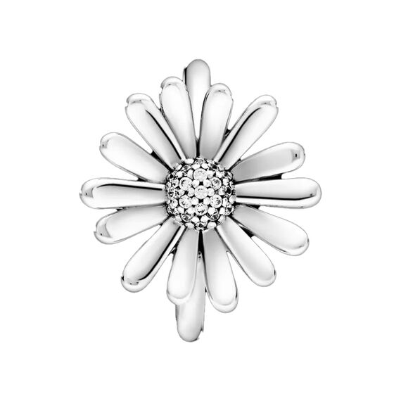 Серебряное кольцо с цирконием Сверкающая маргаритка Pandora, Размер (мм): 18, изображение 2