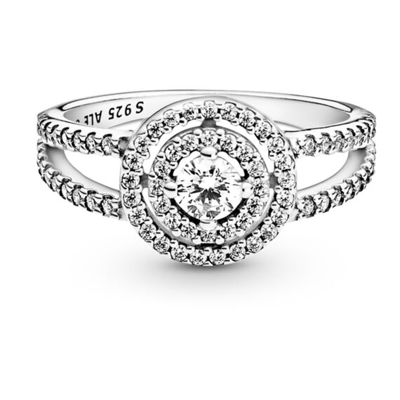 Серебряное кольцо женское с цирконием Сияние Pandora Moments, Размер (мм): 16,5, изображение 2