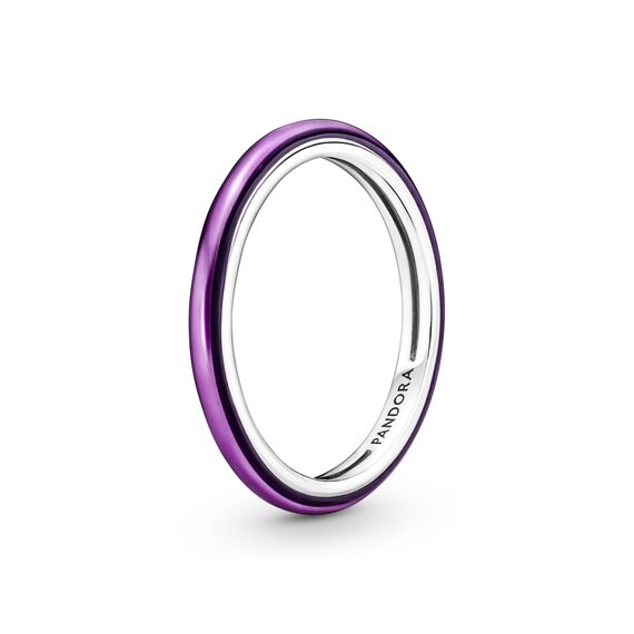 Серебряное кольцо женское Pandora ME Shocking Purple, Размер (мм): 15