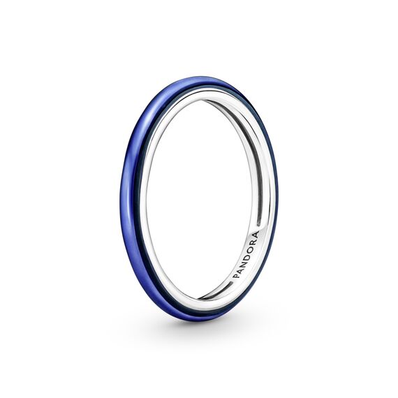 Серебряное кольцо женское Pandora ME Electric Blue, Размер (мм): 15,5