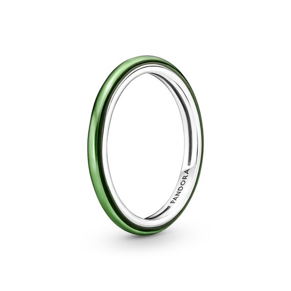 Серебряное кольцо женское Pandora ME Laser Green, Размер (мм): 15,5