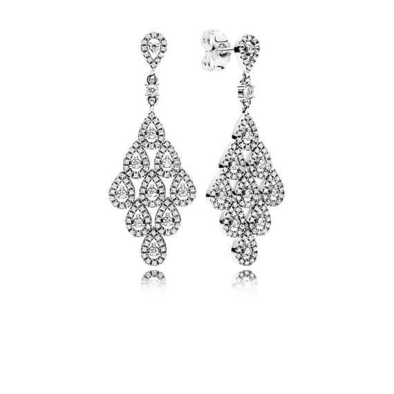 Женские серьги Pandora 296201CZ (Серебро 925)