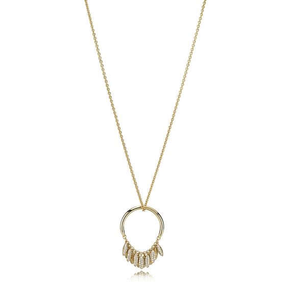 Женское колье Pandora 367683CZ-60 (Ювелирный сплав)