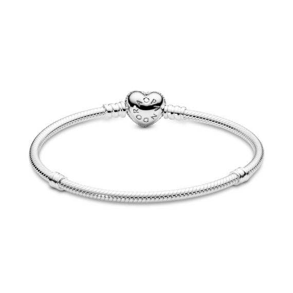 Серебряный браслет с сердечком и фианитами Pandora Moments, Размер (мм): 230, изображение 2
