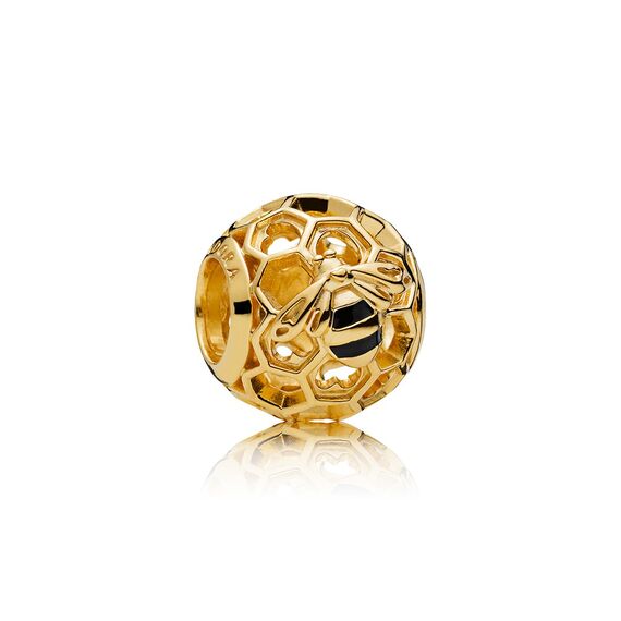 Золотая подвеска для браслетов Pandora Shine Moments