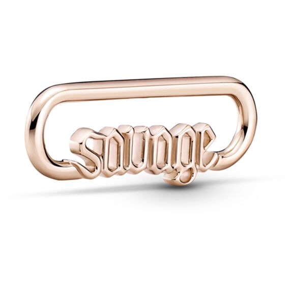 Женская подвеска линк с золотом для браслетов Savage Pandora ME