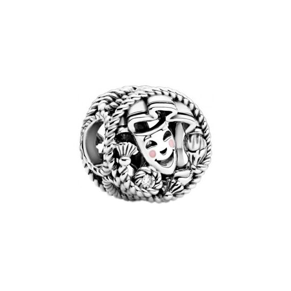 Серебряный шарм Театральная маска Pandora