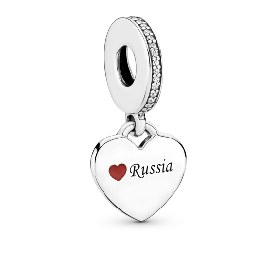Серебряная подвеска для браслета Сердце Pandora