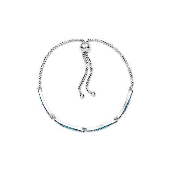Браслет Pandora Moments Синие волны 599436C01-1 (Серебро 925), изображение 2