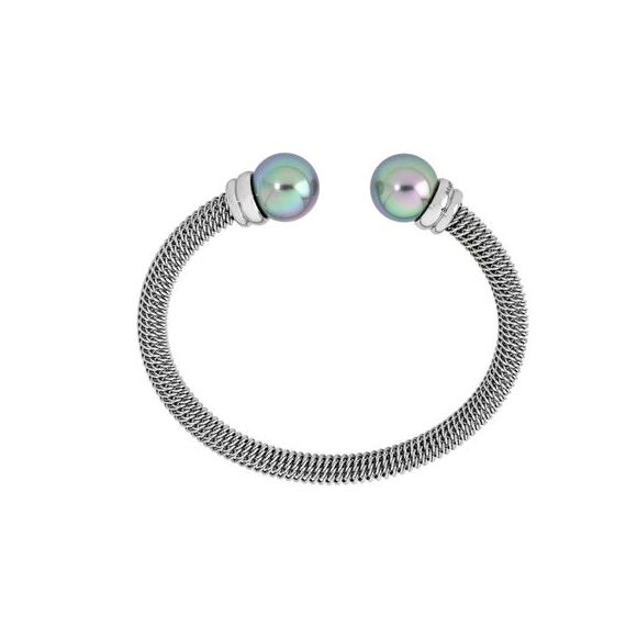 Браслет женский жесткий с жемчугом Majorica Modern Metals, изображение 5