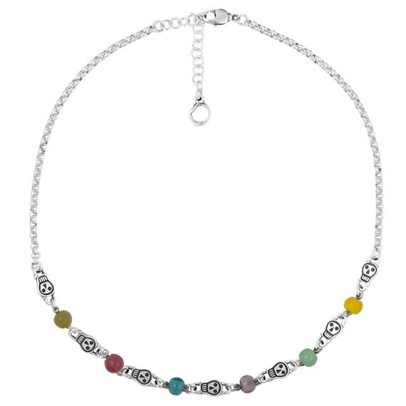 Серебряное колье женское с муранским стеклом Ciclon Catrina