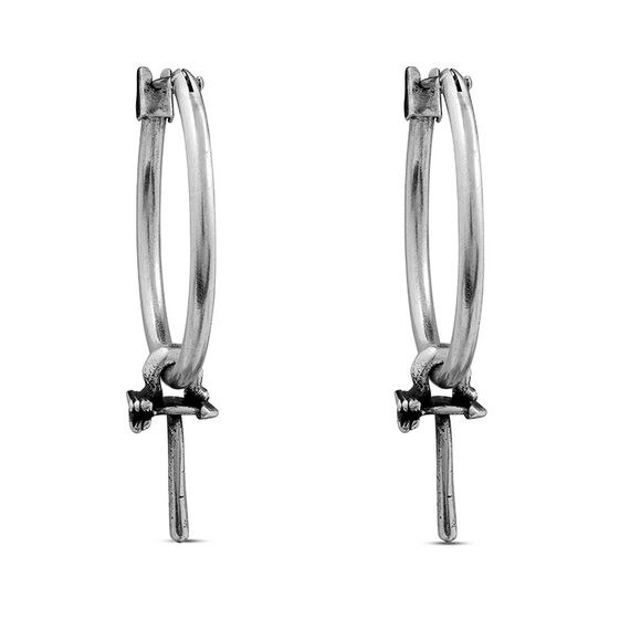Серебряные серьги кольца Ciclon Fletters T