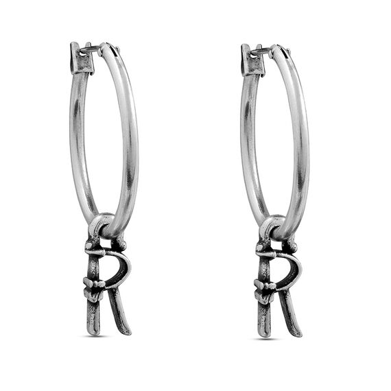 Серебряные серьги кольца Ciclon Fletters R