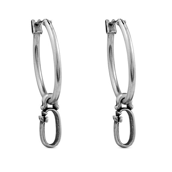 Серебряные серьги кольца Ciclon Fletters O