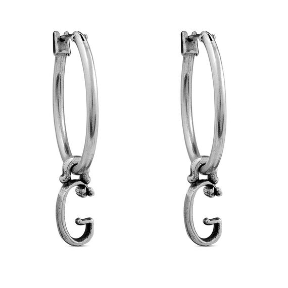Серебряные серьги кольца Ciclon Fletters G