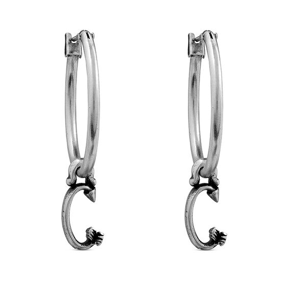 Серебряные серьги кольца Ciclon Fletters C
