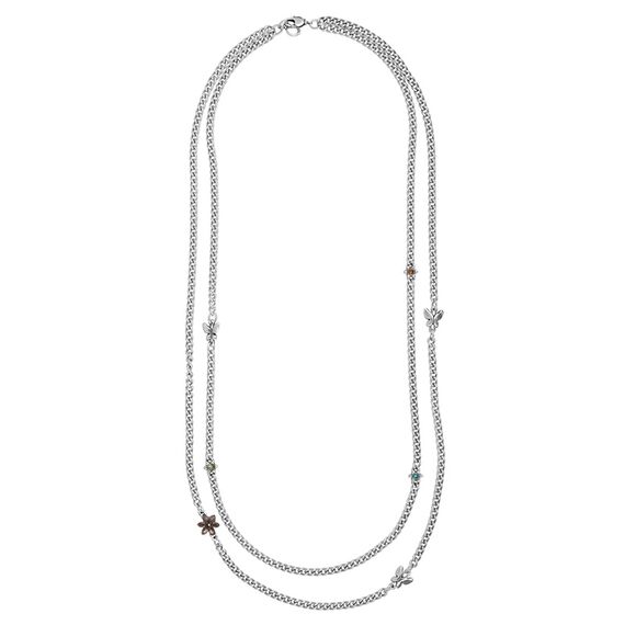 Серебряное колье с муранским стеклом Ciclon Margarita