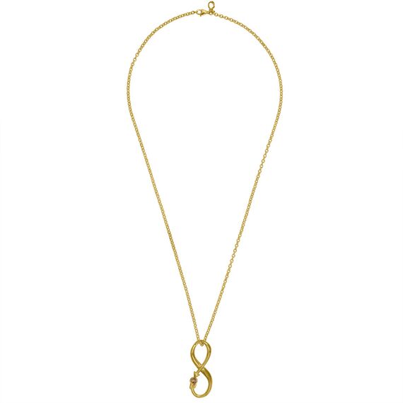 Золотое колье с подвеской Ciclon Oro Infinito