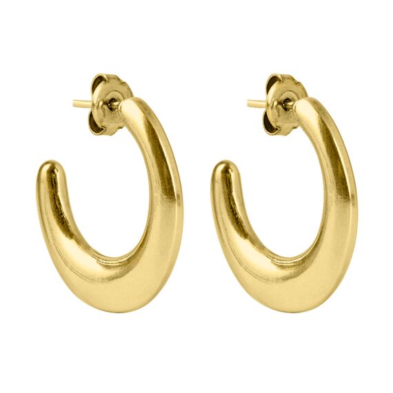 Золотые серьги кольца Ciclon Gross Oro