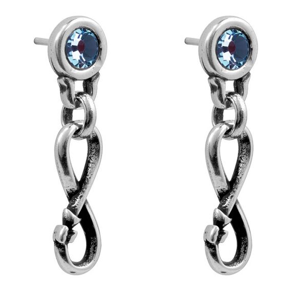 Серебряные серьги с Муранским стеклом Ciclon Sin Fin