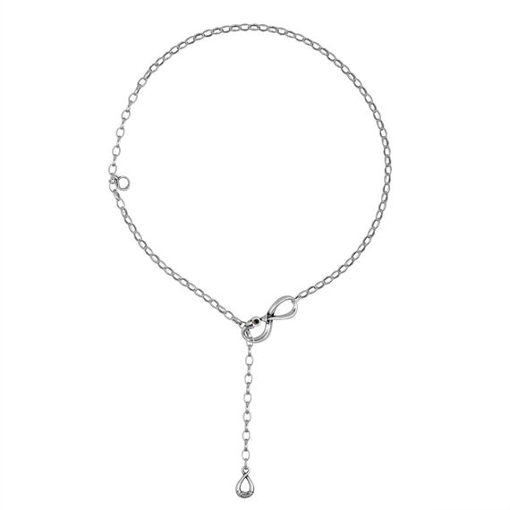 Серебряное колье с муранским стеклом Ciclon  Eternidad