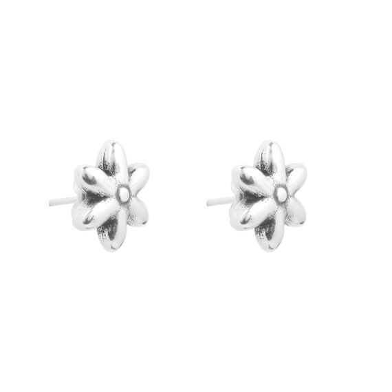Серебряные серьги гвоздики Ciclon Flora