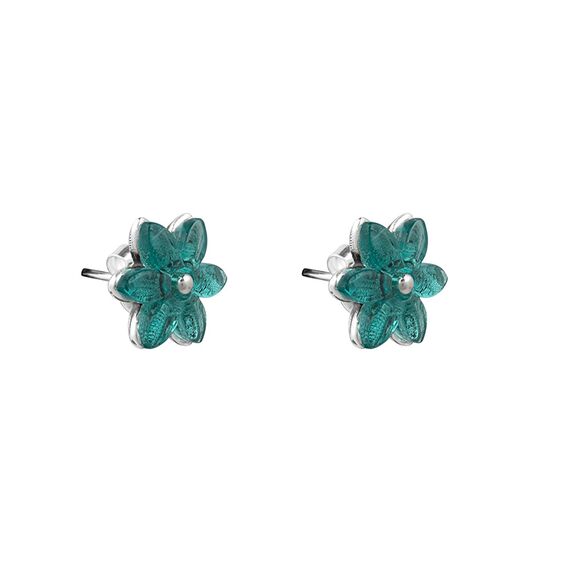 Серебряные серьги гвоздики Ciclon Flora